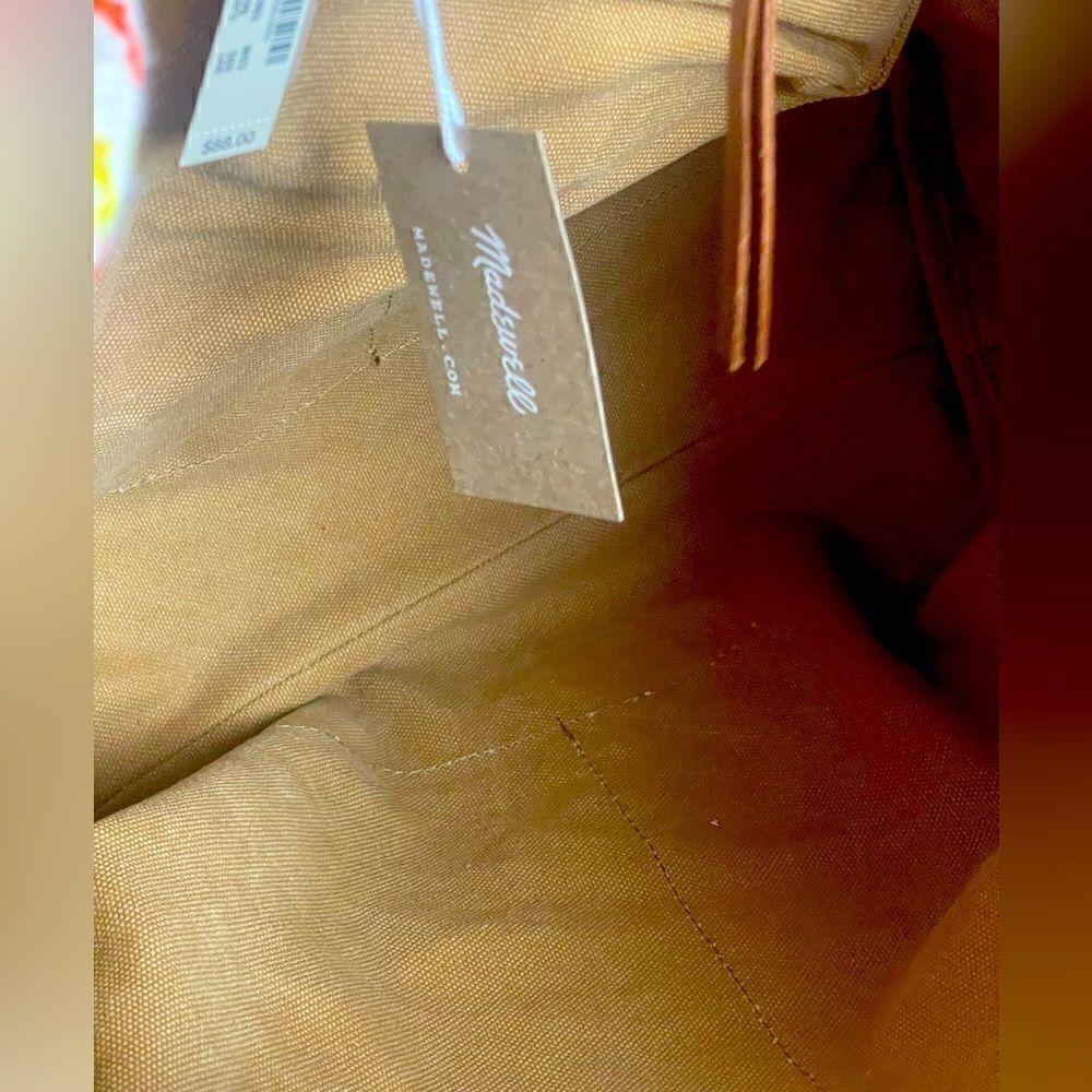 Madewell The Canvas Transport Tote: Corded Handle Edition in tan. NWT - Picture 10 of 13